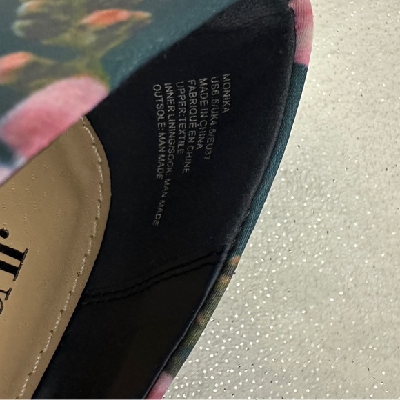 JUSTFAB Navy Floral Monika Heels - Picture 7 of 7